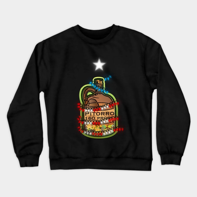 Pitorro Puerto Rico Xmas Lights Crewneck Sweatshirt by SoLunAgua